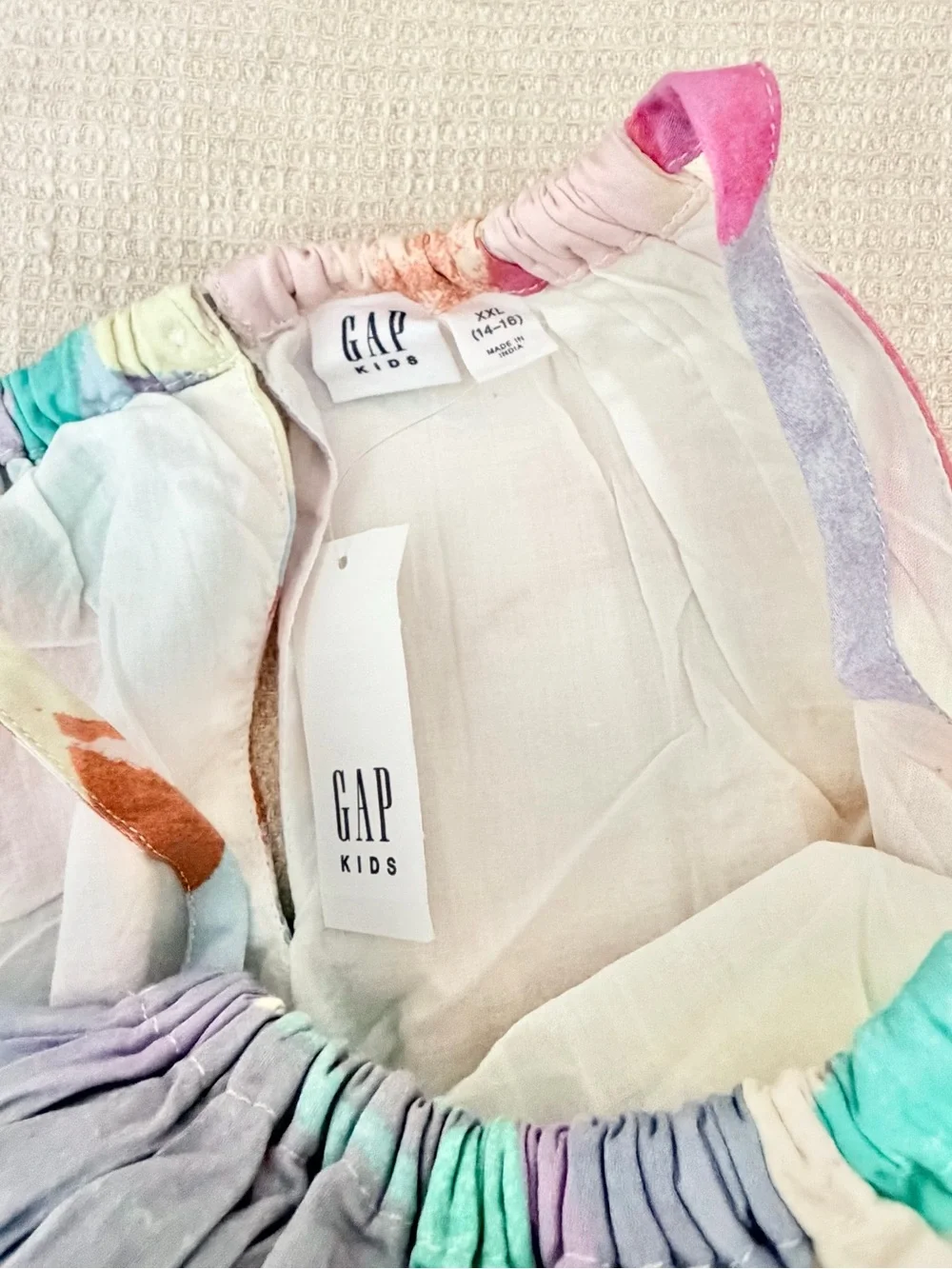 NEW Gap girls multi color high neck swing dress